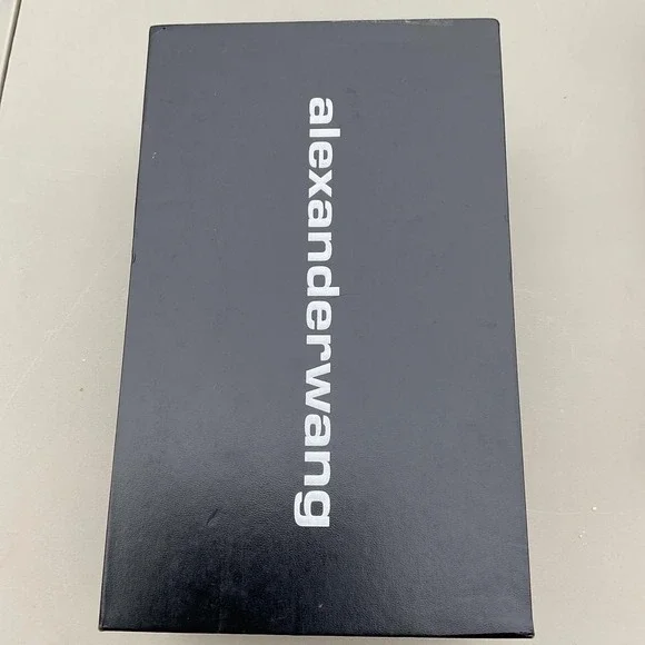 Alexander Wang Women's Delphine Crystal Logo Embellished Pumps Size 7 - Picture 3 of 6